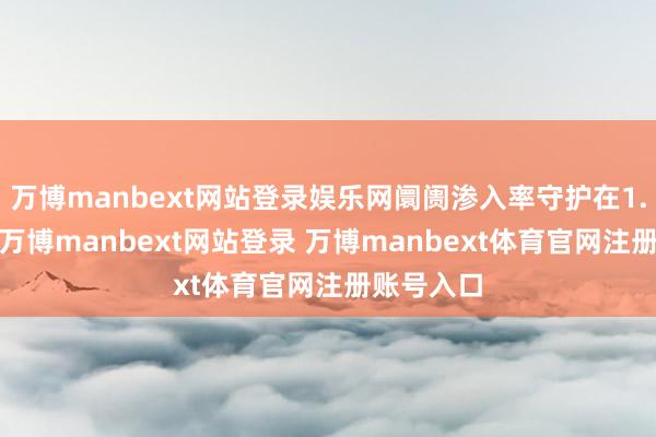 万博manbext网站登录娱乐网阛阓渗入率守护在1.6%傍边-万博manbext网站登录 万博manbext体育官网注册账号入口